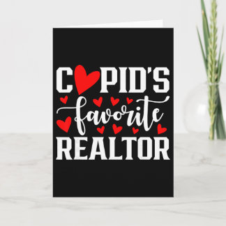 Cupid's Favorite Realtor Cute Heart Valentine's Da Karte
