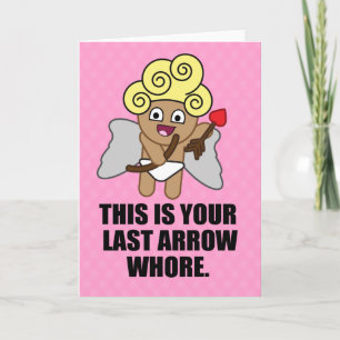 Cupids letzter Pfeil Feiertagskarte