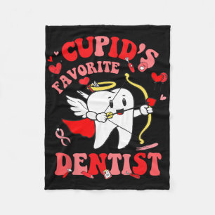 Cupids Lieblings-Zahnarzt Valentins-Zahnarzt-Team Fleecedecke