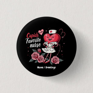 Cupids Lieblingskrankenschwester Lustig und süß zu Button