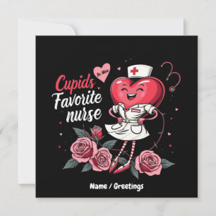 Cupids Lieblingskrankenschwester Lustig und süß zu Einladung