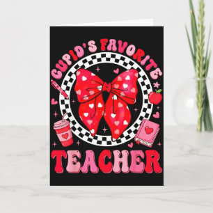 Cupids Lieblingslehrer Studentin Coquette Bow Vale Karte