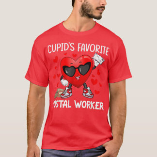 Cupids Lieblingspostalin Mailman Happy Valen T-Shirt