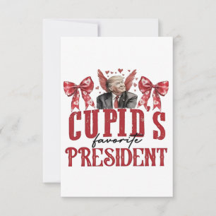 Cupids Lieblingspräsident Valentine Trump Dankeskarte