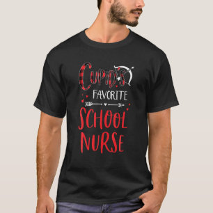 Cupids Lieblingsschulkur Red Kariert Valentine' T-Shirt