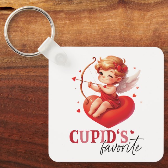 Cupids Lieblingstag Schlüsselanhänger (Vorderseite)