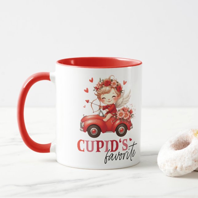 Cupids Lieblingstag Tasse (Mit Donut)