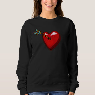 Cupids Pfeil Herz Valentinstag Matching Paar Sweatshirt
