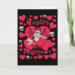 Cupids schlimmste schreckliche Nacht Anti Valentin Karte