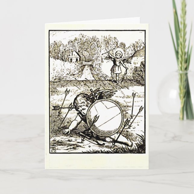 Cupids Triumph Feiertagskarte (Vorderseite)
