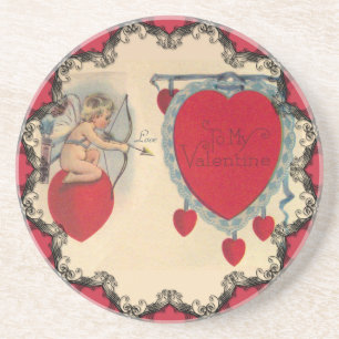 Cupids Valentine Message Untersetzer