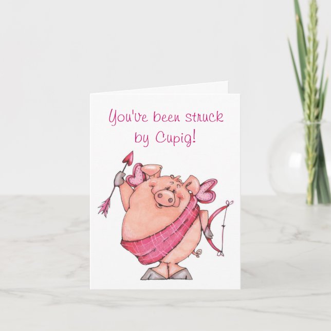 Cupig - Valentine Card Feiertagskarte (Vorderseite)