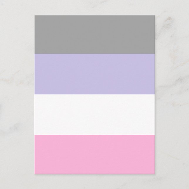 Cupioromantic Pride Flag Postkarte (Vorderseite)