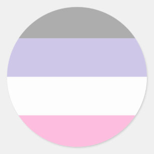 Cupiosexual Pride Flag Runder Aufkleber