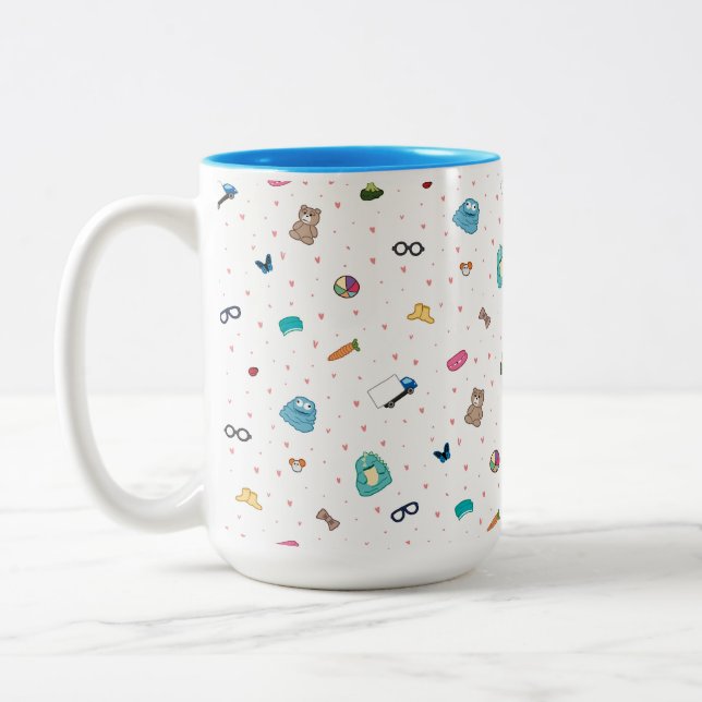 Cuppa die Lieblinge des Paddys - Kunst durch Irina Zweifarbige Tasse (Links)