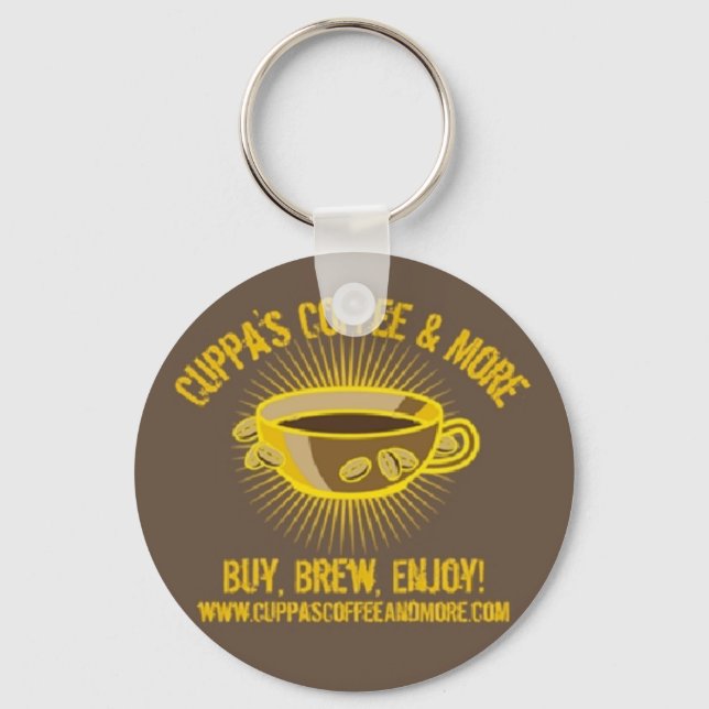 Cuppa-Logo-Schlüsselanhänger Schlüsselanhänger (Vorderseite)