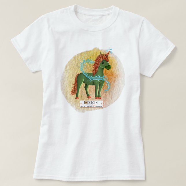 Cuprum der Kupferelementar T-Shirt (Design vorne)