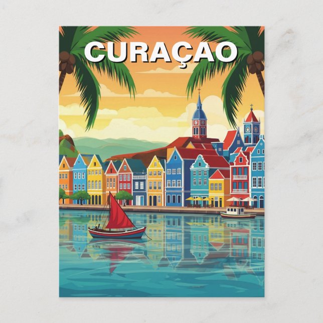 Curacao Dutch Caribbean Postkarte (Vorderseite)