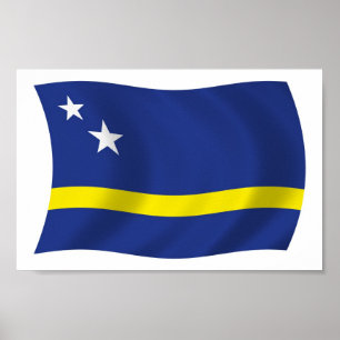 Curaçao Flag Poster Druck