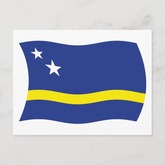 Curacao Flag Postkarte (Vorderseite)