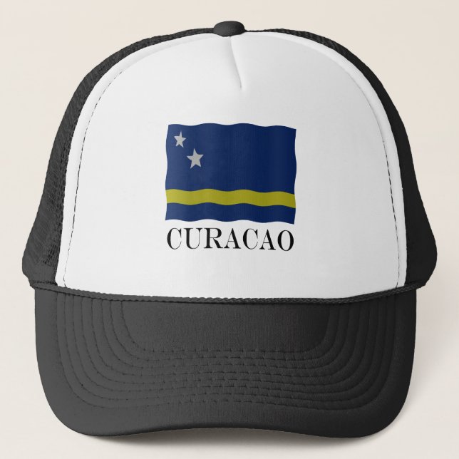 Curacao flag truckerkappe (Vorderseite)