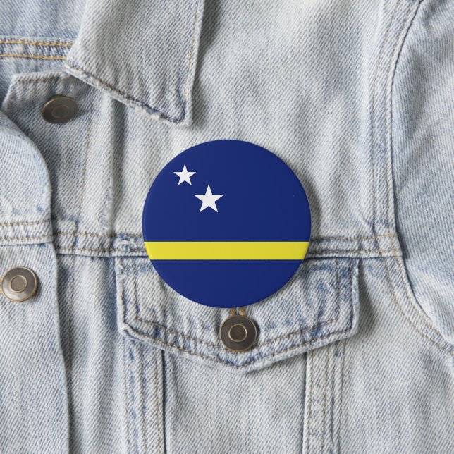 Curaçao-Flagge Button (Beispiel)