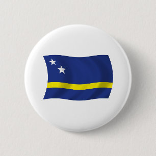 Curaçao-Flagge-Button Button
