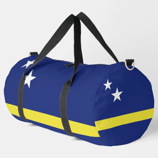 Curaçao-Flagge Duffle Bag (Linke Ecke)