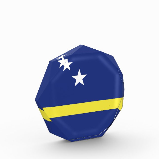 Curaçao-Flagge Fotoblock (Links)