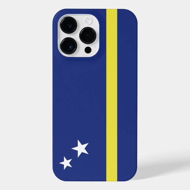 Curaçao-Flagge iPhone 14 Pro Max Hülle (Rückseite)