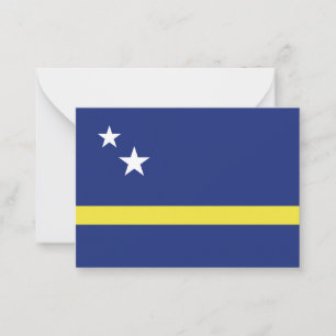Curaçao-Flagge Mitteilungskarte