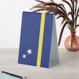 Curaçao-Flagge Tischaufsteller