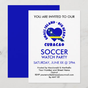 Curaçao Fußball SOCCER WATCH PARTY Einladung