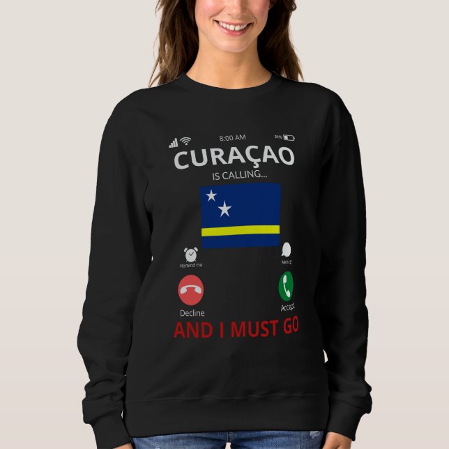 Curacao Is Calling Sweatshirt (Vorderseite)