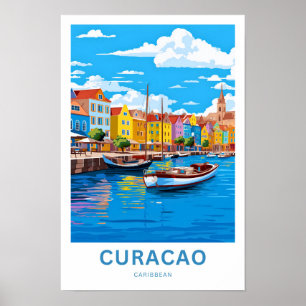 Curacao Karibik Reisen Print Poster