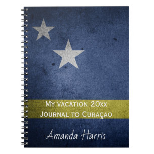 Curaçao National Flag Vacacacation Journal Notizblock