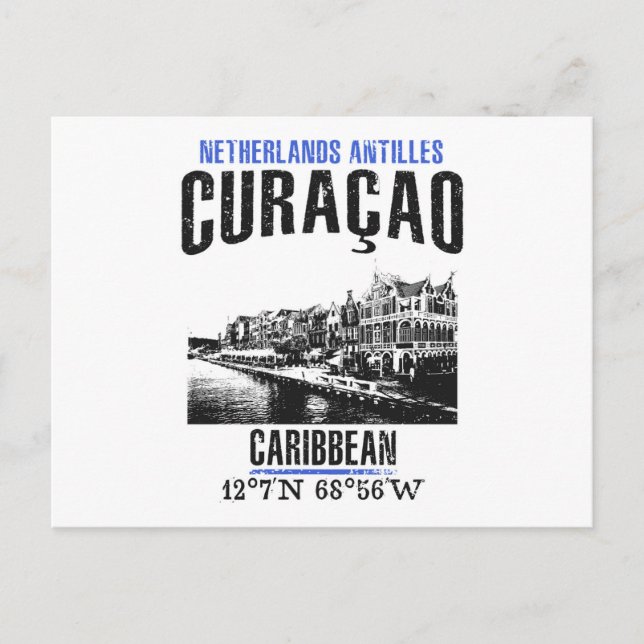 Curaçao Postkarte (Vorderseite)
