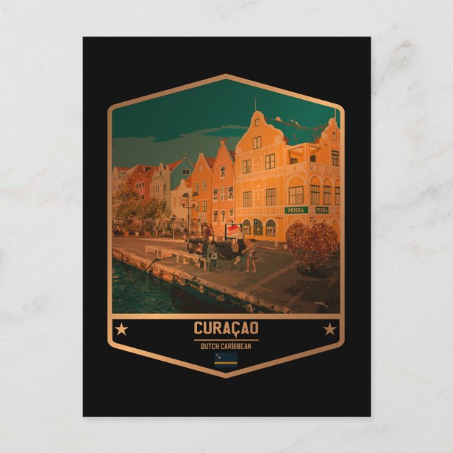 Curaçao Postkarte (Vorderseite)
