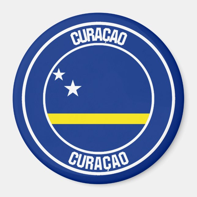 Curaçao RundEmblem Magnet (Vorne)