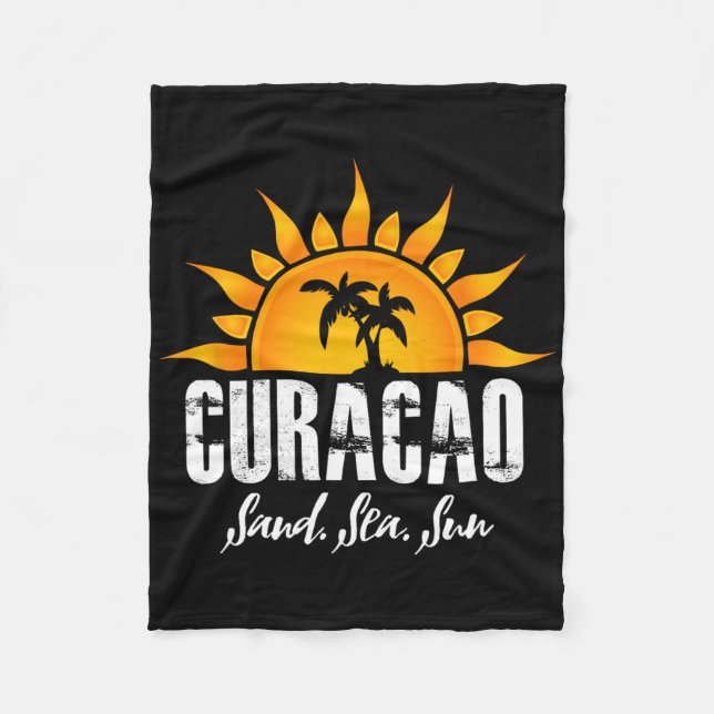 Curaçao! Sand  Fleecedecke (Vorderseite)