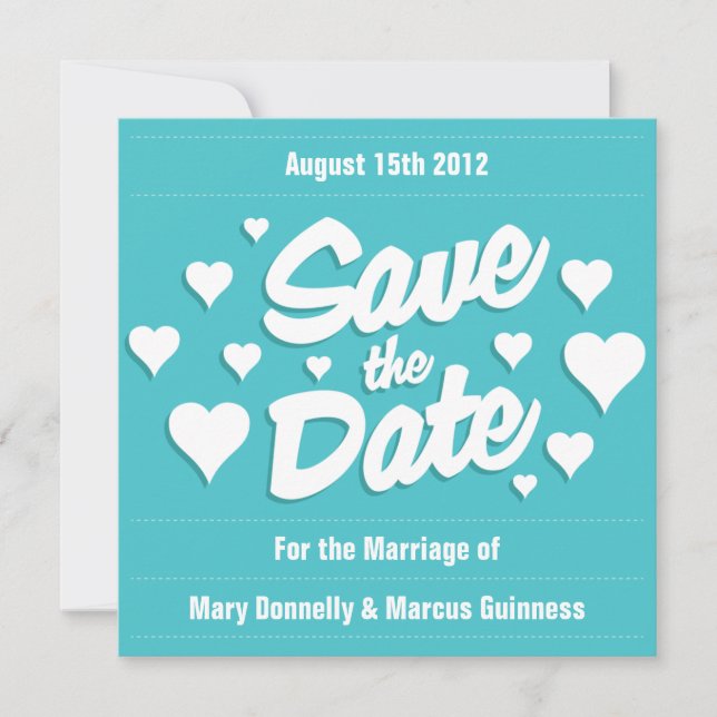 Curacao Save the Date Einladung (Vorderseite)