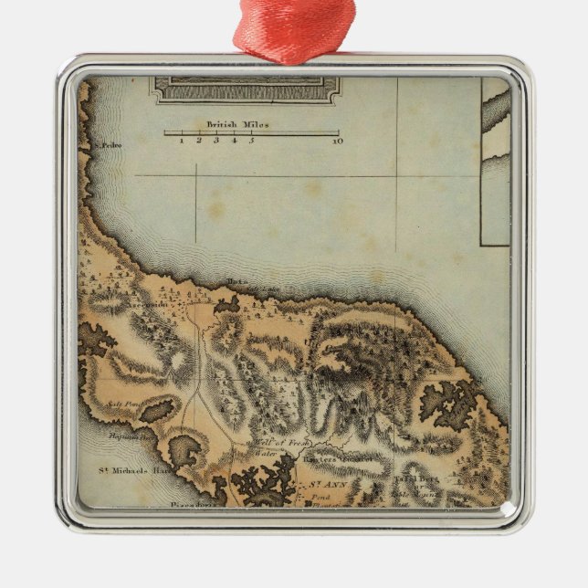 Curaçao Silbernes Ornament (Vorne)