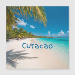 Curaçao Strand träumend Magnetkarte