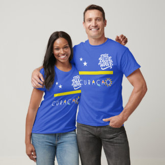 Curaçao The Blue Wave Weltmeisterschaft Fußball T-Shirt