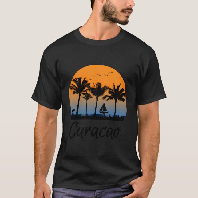 Curacao-Urlaub T-Shirt (Vorderseite)