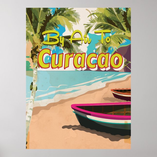 Curacao Vintage Travel Poster (Vorne)