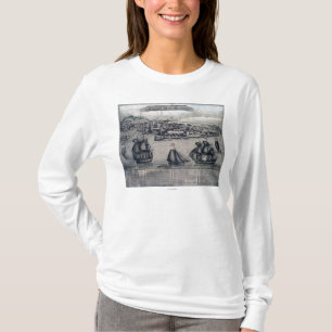 CuracaoPanoramic MapCuracao, die Niederlande T-Shirt