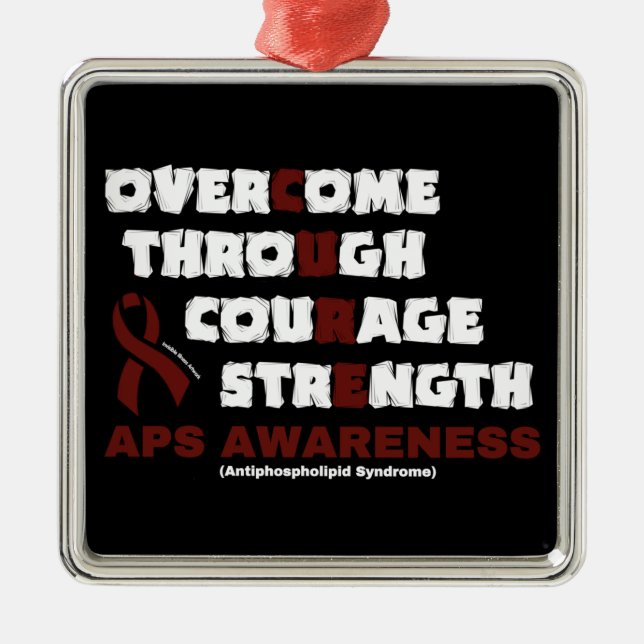 CURE...APS ORNAMENT AUS METALL (Vorne)