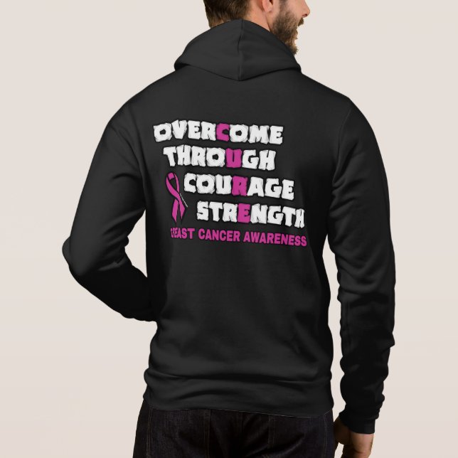 CURE...Brustkrebs Hoodie (Rückseite)