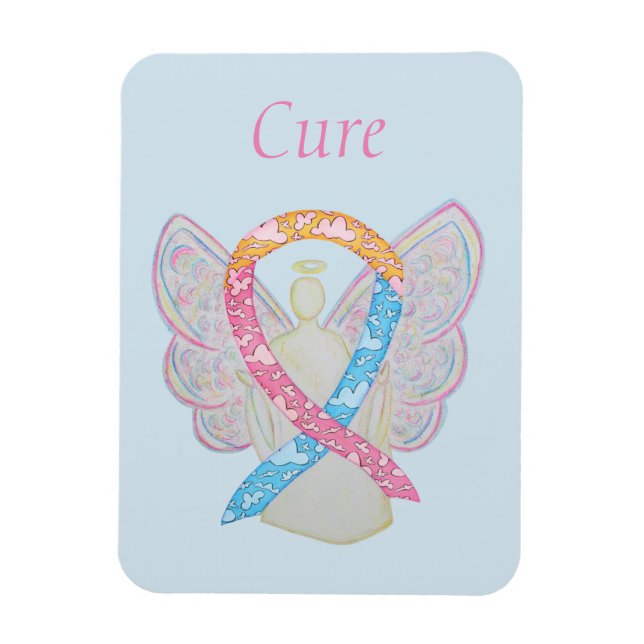 Cure CDH Awareness Ribbon Angel Art Custom Magnete (Vertikal)